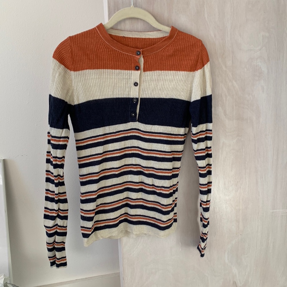Alexa Chung striped sweater top